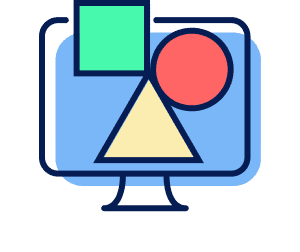 Monitor with shield icon representing cybersecurity for manufacturing